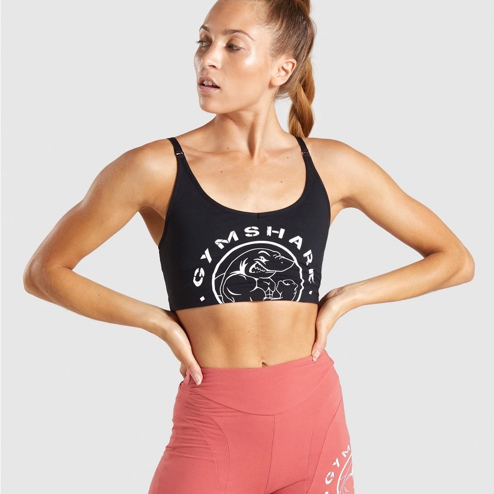 Gymshark Legacy Fitness Sports Bra - Black (M)